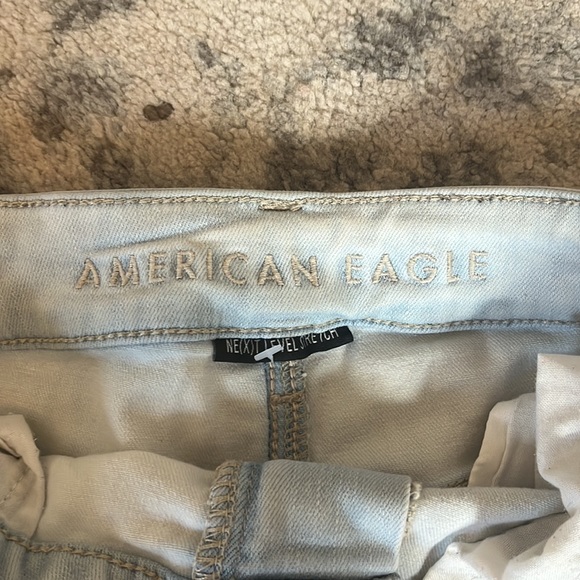 American Eagle Lightwash Jean Shorts - Picture 2 of 3